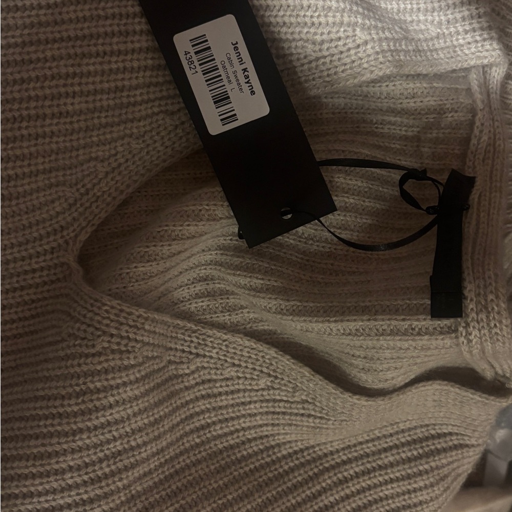 Jenni Kayne Cream V-Neck Sweater